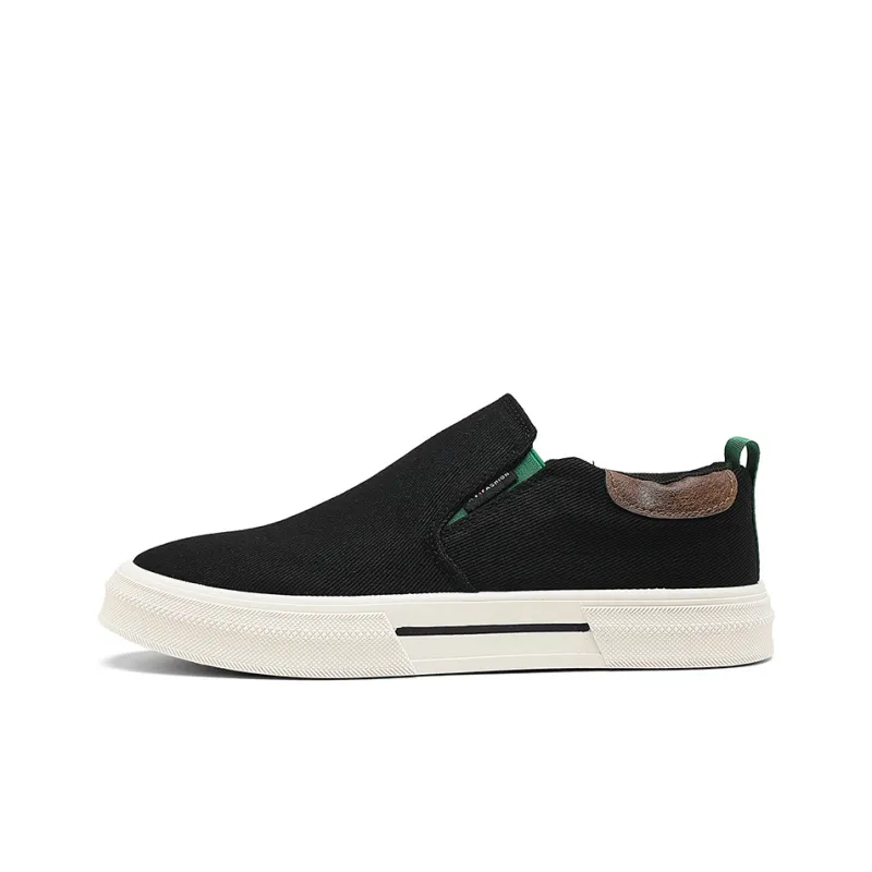 HACKBUTEER Low Top Canvas Shoes Men's Box Included-5