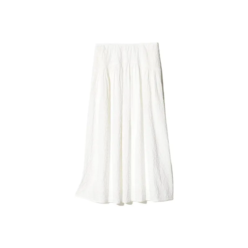 UNIQLO Casual Long Skirts Women's Ivory-0