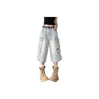 Honey Denim Shorts Women's Light Blue