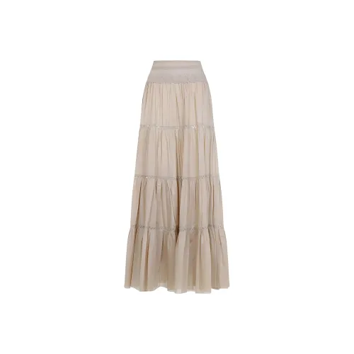 ERMANNO SCERVINO High Waist Maxi Lace Skirt