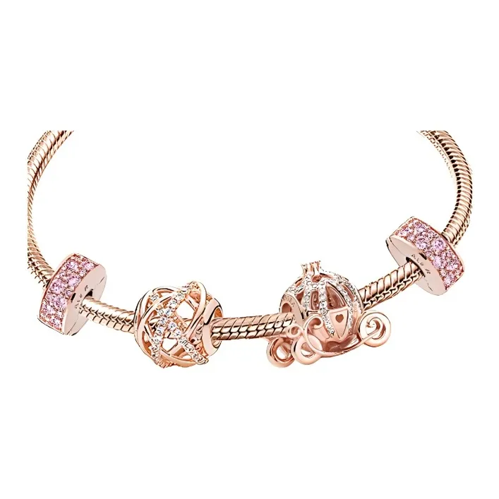 Pandora Alloy Bracelets Women's Rose Gold-1