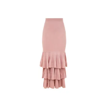 Zimmermann FW24 Casual Long Skirts Women's Pink