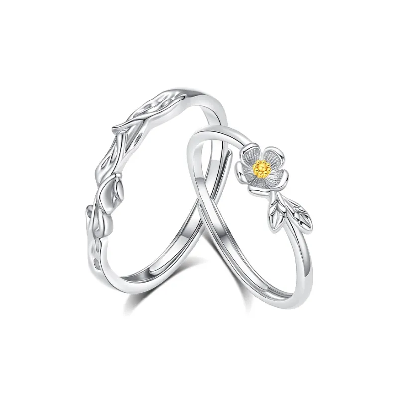 Treasure Flaws S999 Fine Silver Rings Unisex Silver White-6