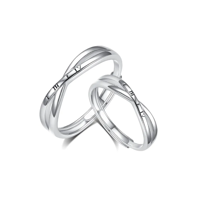 Treasure Flaws S999 Fine Silver Rings Unisex-0