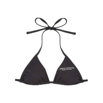 ARMANI EXCHANGE Logo print Bikini Top