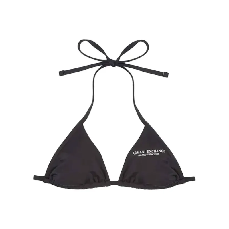ARMANI EXCHANGE Logo print Bikini Top-0