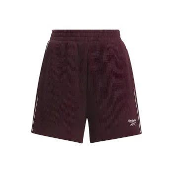 Reebok Rie Waffle Short Sports Shorts Women's Burgundy Red