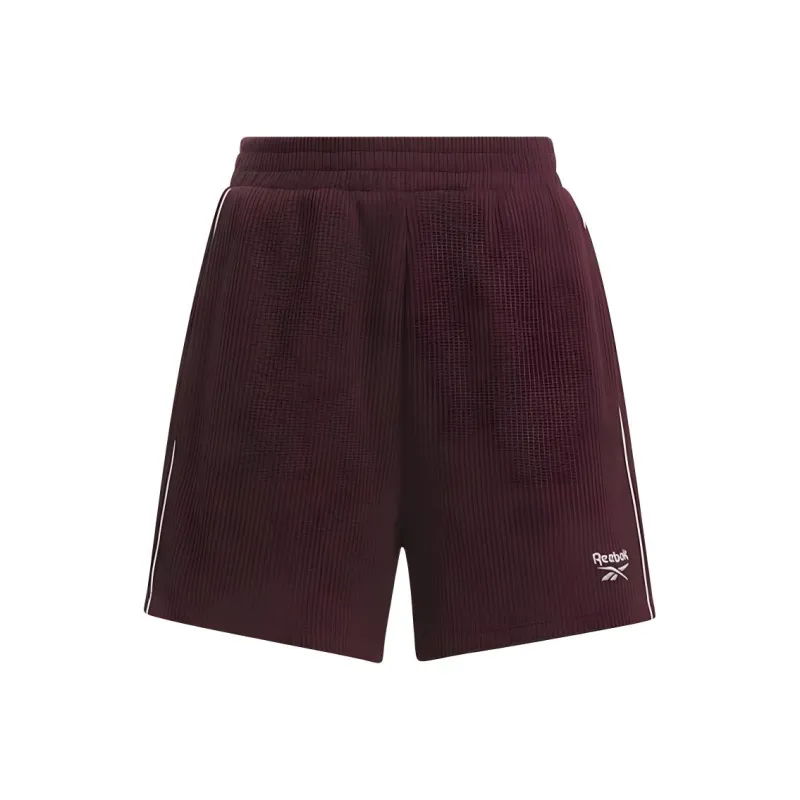 Reebok Rie Waffle Short Sports Shorts Women's Burgundy Red-0