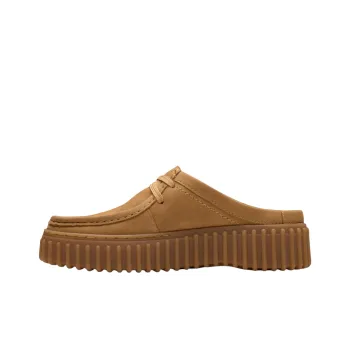 Clarks Rubber Sole Abrasion Resistant Closed Toe Slippers Women's Brown