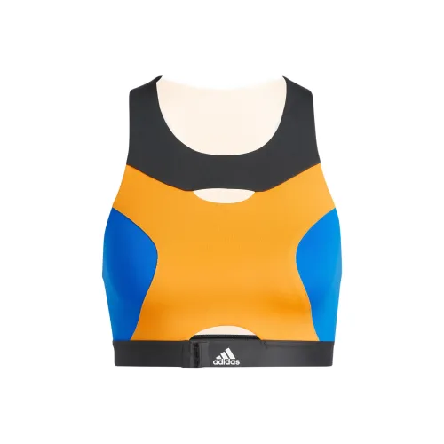 Adidas POWERIMPACT TRAINING BRA Sports Underwear Women's Orange Yellow