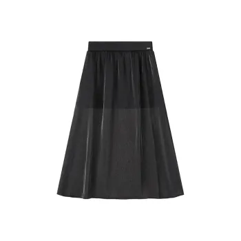 ARMANI EXCHANGEAE Casual Long Skirt Women's Black