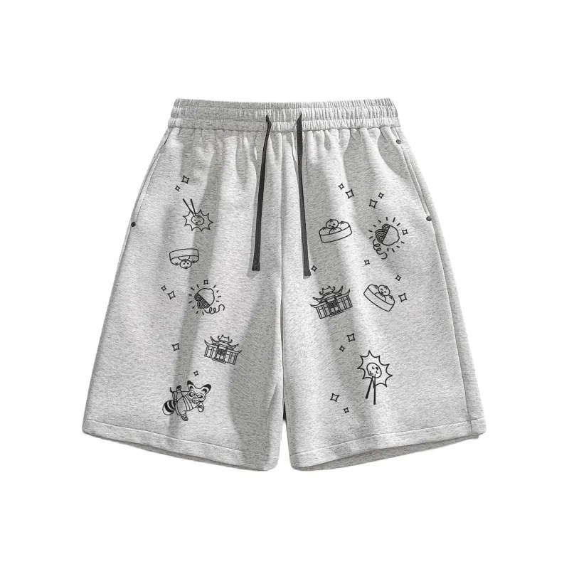 Kung Fu Panda Casual Shorts Unisex-7