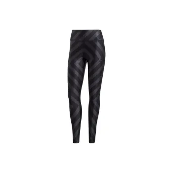 Adidas Allover Graphic 7/8 Tights Athletic Trousers Women's Black