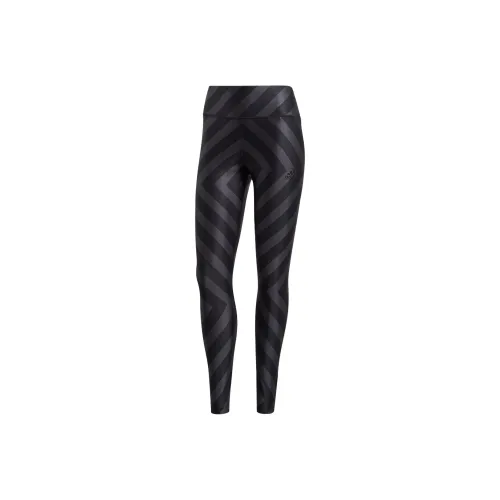 Adidas Allover Graphic 7/8 Tights Athletic Trousers Women's Black