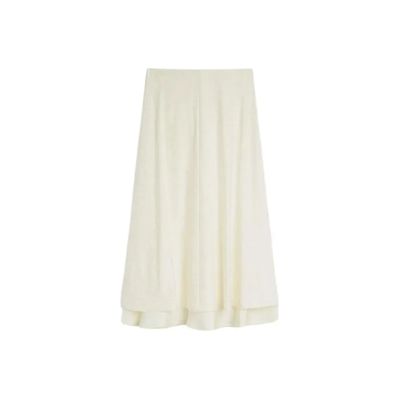 JIL SANDER Floral jacquard Midi Skirt-0
