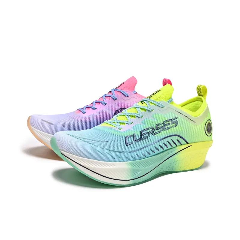 CLERSES Running Shoes Men Low Top White-0