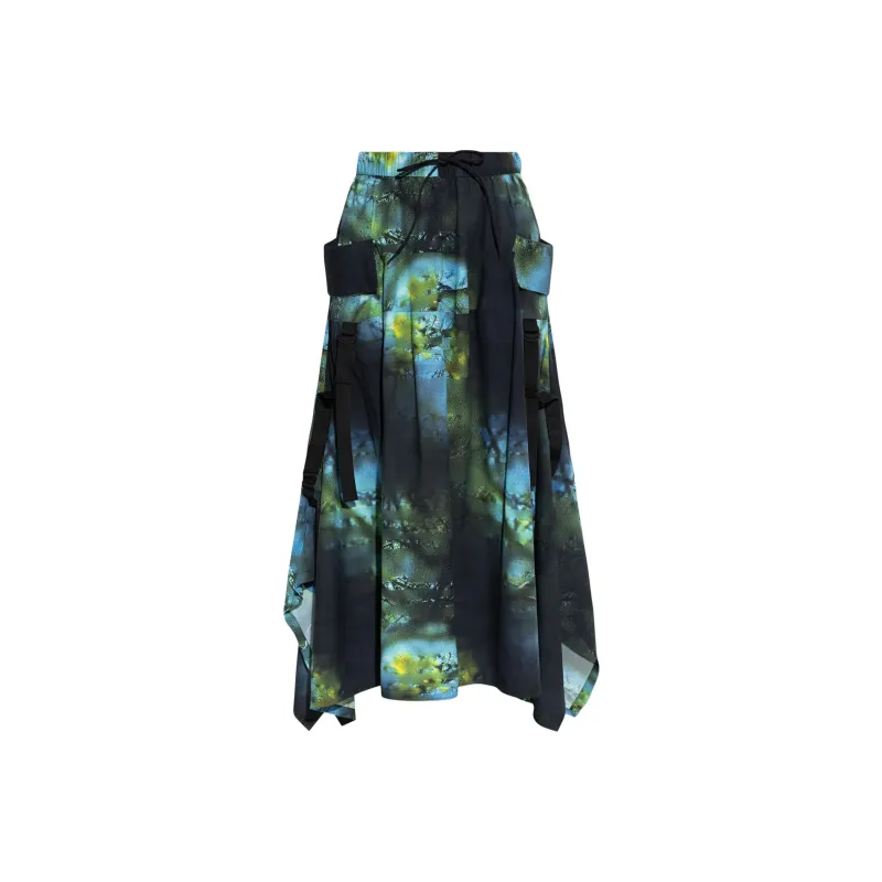 Y 3 Allover Print Ripstop Skirt-0