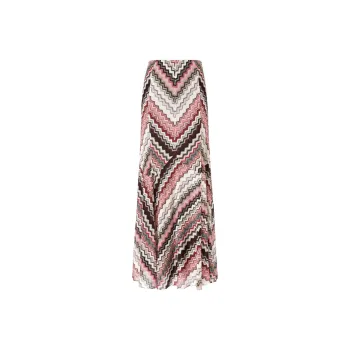MISSONI Zigzag pattern Lamé Maxi Skirt