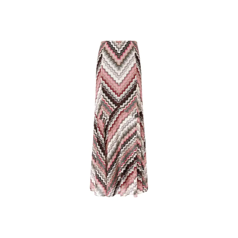 MISSONI Zigzag pattern Lamé Maxi Skirt-0