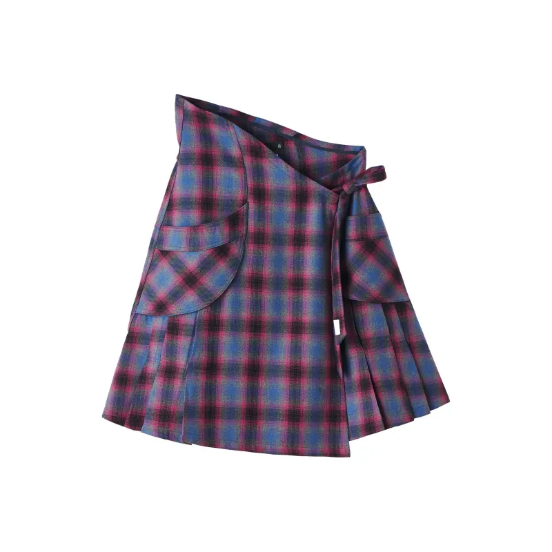 Safarispot COTTAGE FLANNEL WRAP SKIRT Casual Long Skirts Women's PURPLE/Purple-0