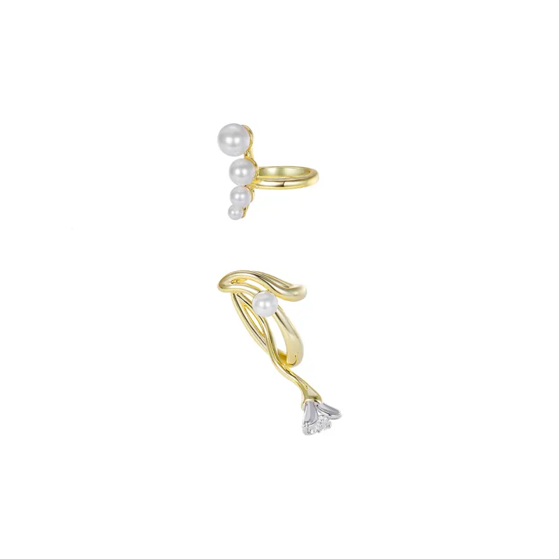 ZEGL Copper Clip On Earrings Women's-3