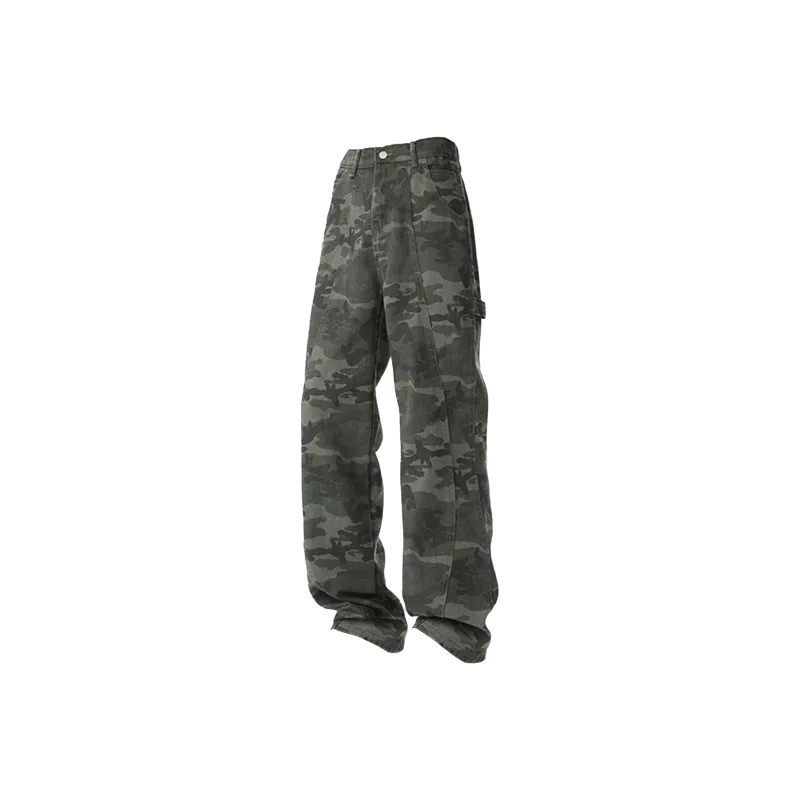 CWETEK Casual Pants Unisex Camouflage-1