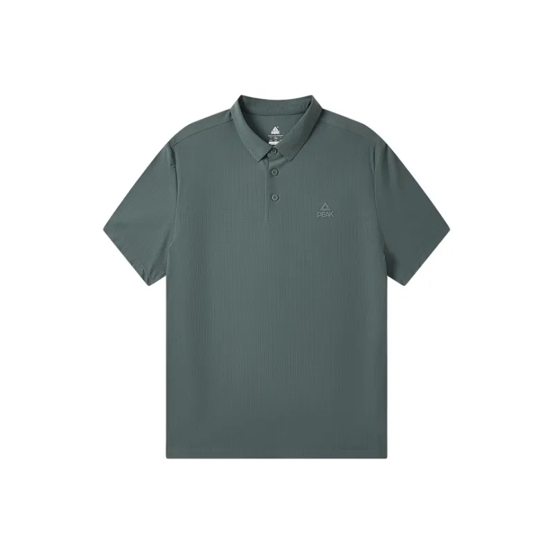 PEAK Variety Training Collection Polo Shirt Men's Moss Green-0