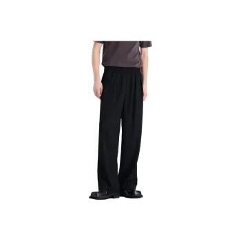 WILD LEADER Casual Pants Men Dark Shadow Black[XXKW5138W98]
