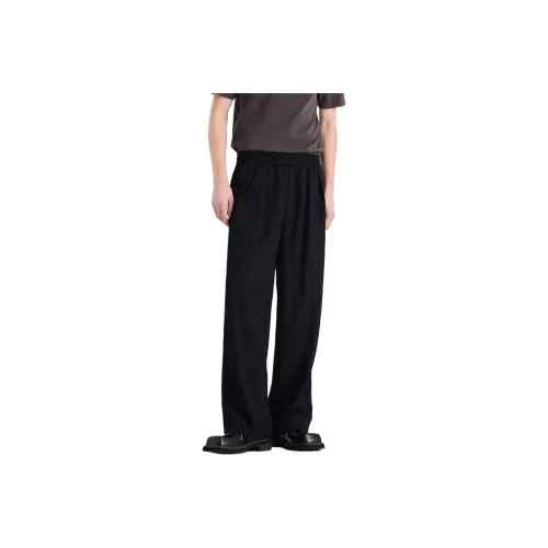 WILD LEADER Casual Pants Men Dark Shadow Black[XXKW5138W98]