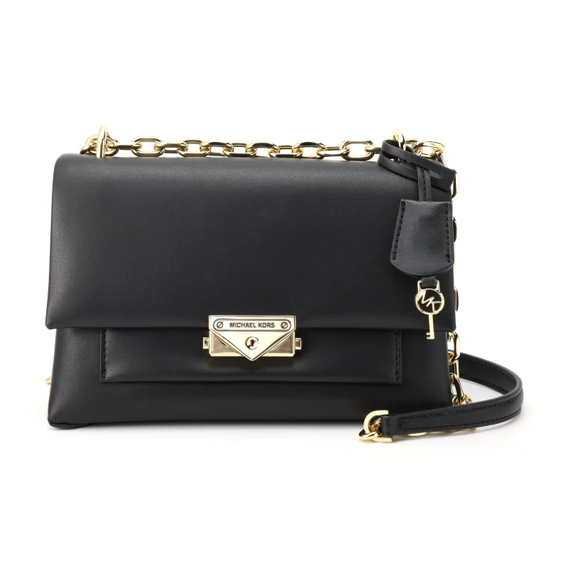MICHAEL KORS Cece Polyurethane With Cotton And Polyester Crossbody Bag Shoulder Bag Medium Size Women's Black-0