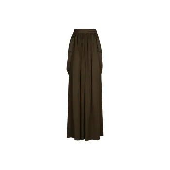 MaxMara Buckle Detailed Maxi Skirt