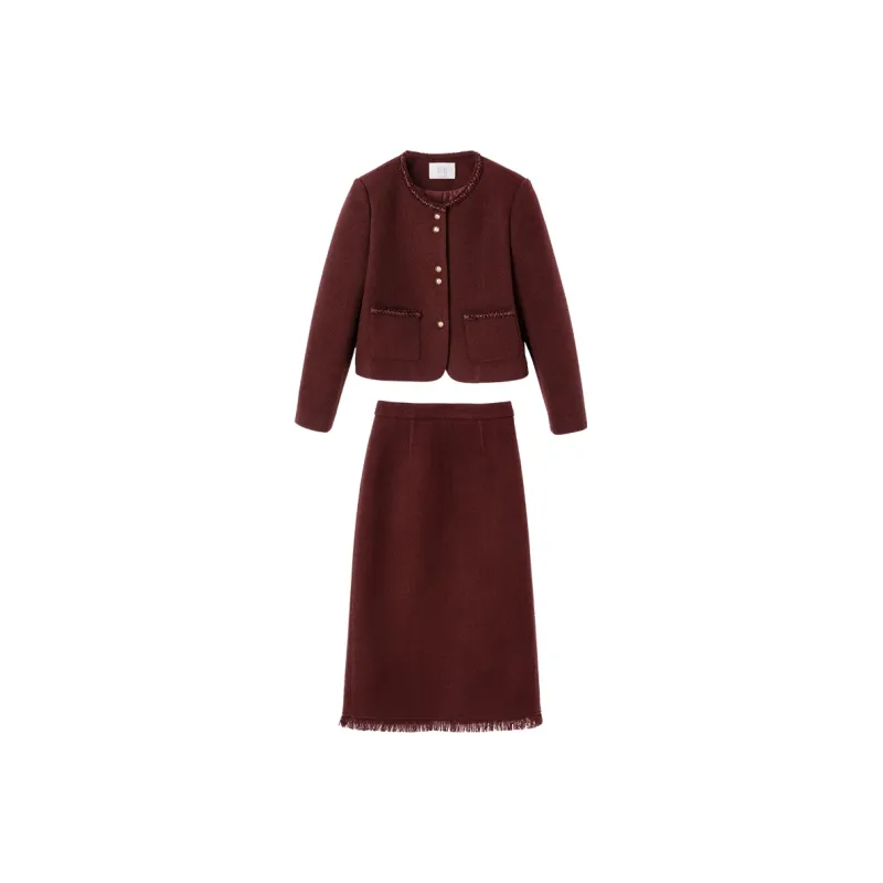 XIANGYING Skirt Set Women's Ancora Red-0
