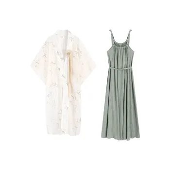 Garbege Hanfu Women's Clothing Sets Apricot+Green