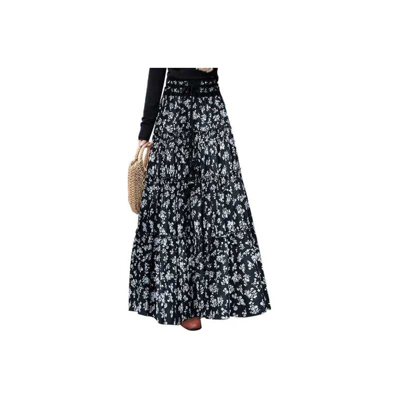 Cypress House Casual Long Skirt Women's Black-0