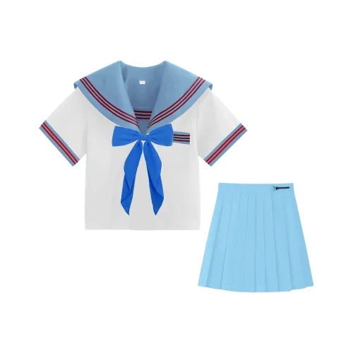 SHENBEI JK Two Piece Skirt Sets Women's