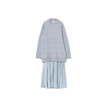 Beams Skirt Set Women's Gray Blue