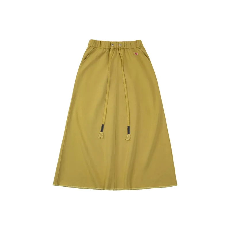 MADEN Long Skirt Women's Yellow-0