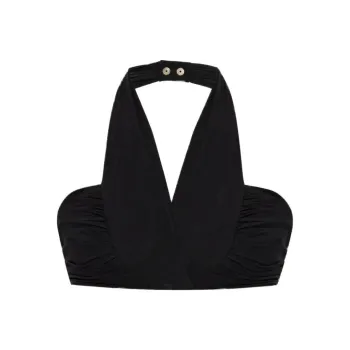 BALMAIN Ruched Detail Swimsuit Top