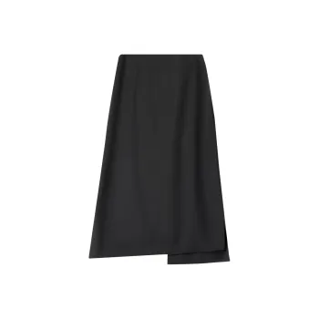 SENTUBILA Casual Long Skirt Women's Black
