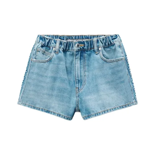 Alexander Wang FW24 Denim Shorts Women's Light Blue