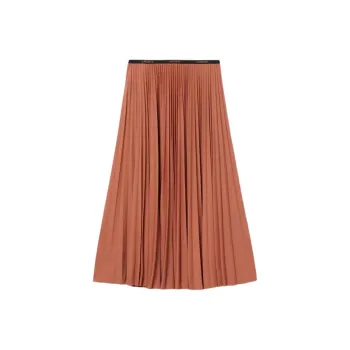 LACOSTE Casual Long Skirts Women's Orange Red