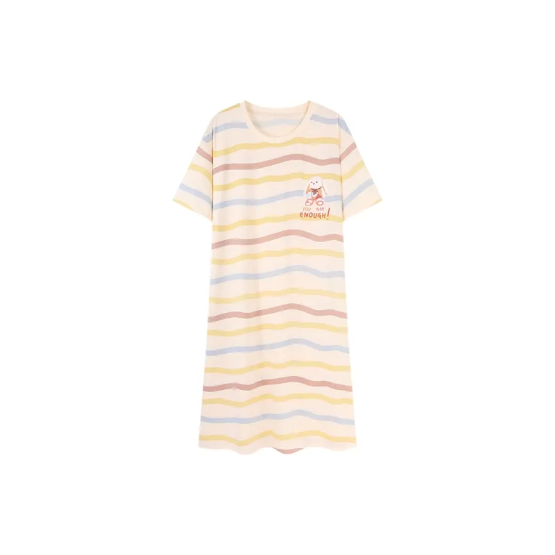 Top Melon Nightgown Women's Beige-4