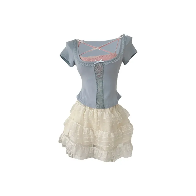 COVT Two Piece Skirt Sets Women's-0