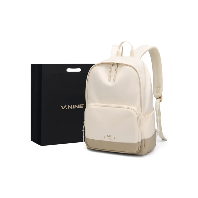 V.NINE Fabric Back To School 15 Inch Computer Backpack Backpack Large Size Unisex Multicolor-0