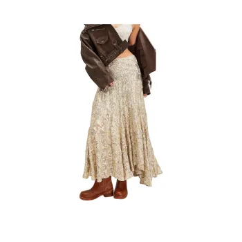 FREE PEOPLE Luci Skirt Casual Long Skirts Women's Sun And Half Moon/Sun And Half Moon