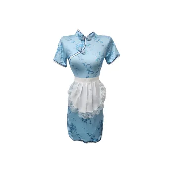 Garbege Cheongsam Women's Sky Blue