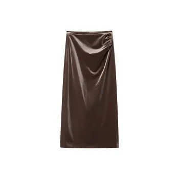 THE SEA LIFE Casual Long Skirt Women's Chestnut