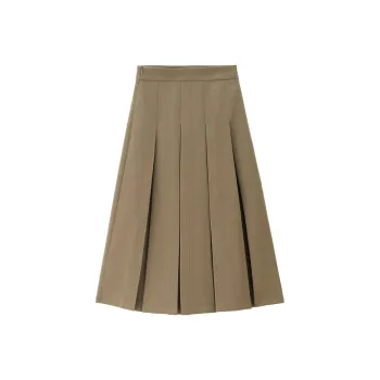 UNIQLO Casual Long Skirts Women's Oat Khaki