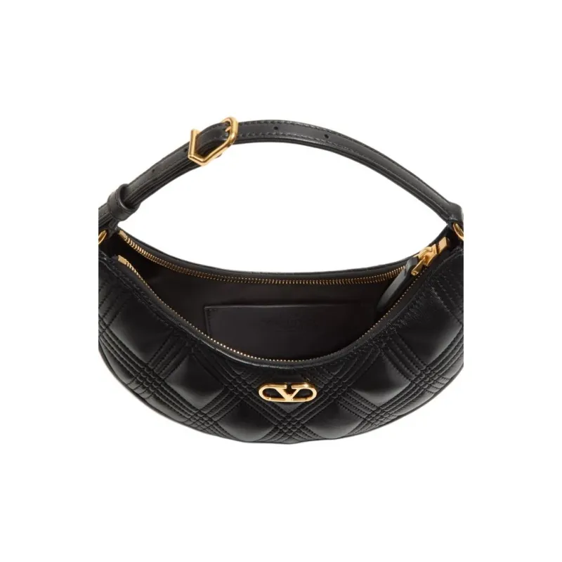 Valentino Sheepskin Shoulder Bag, Handbag, Shoulder Bag Women's Black-4