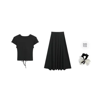 PAVEA Two Piece Skirt Sets Women's